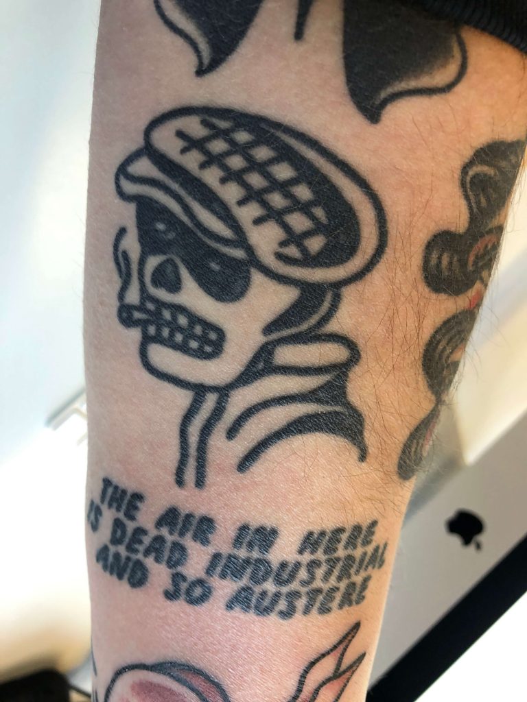 Mark Dawson tattoo