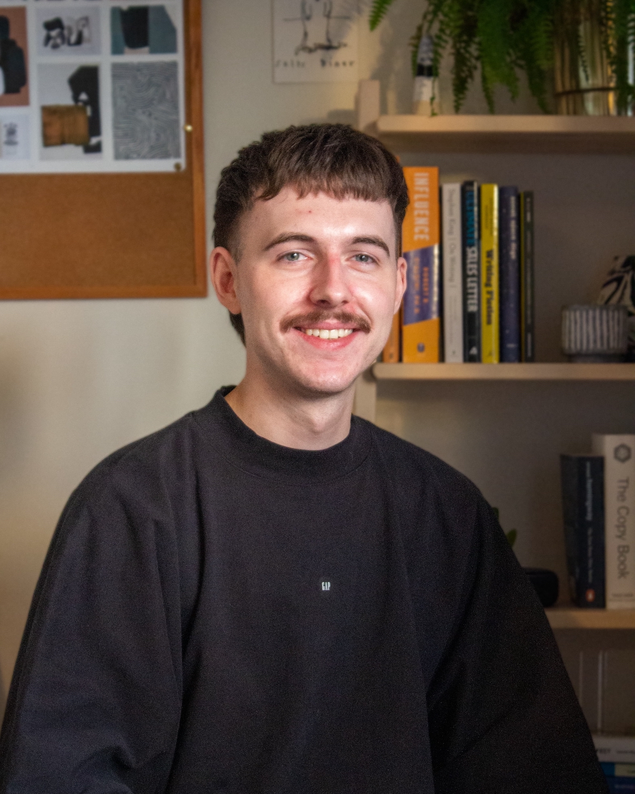 A portrait of motorsport copywriter, Lewis Houghton